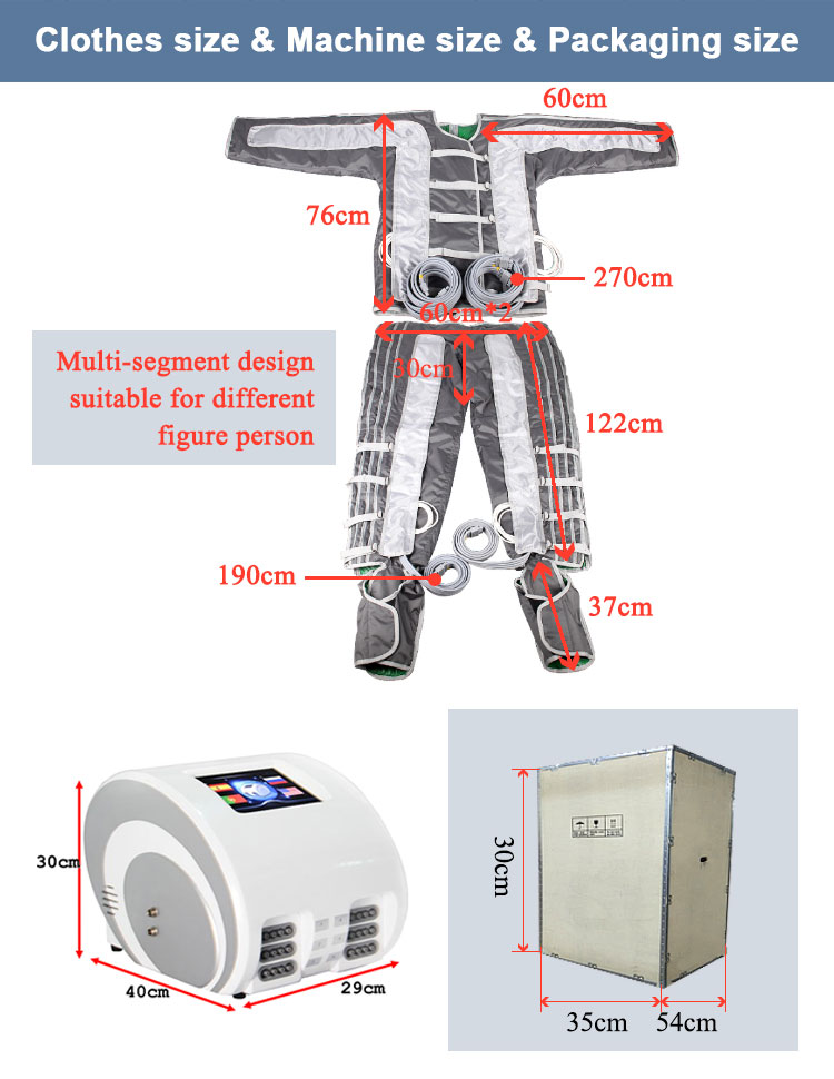 pressure lymphatic drainage macssage machine